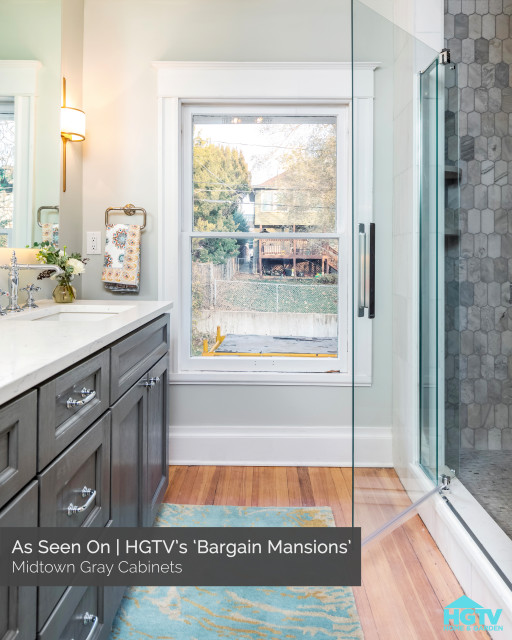 Midtown Gray Bargain Mansions Season 2, Ep. 12 Bathroom Miami by Kitchen