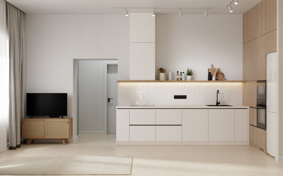 Дизайн-проект квартиры, площадью 59,25 м2, мкр Северный, жк Риф