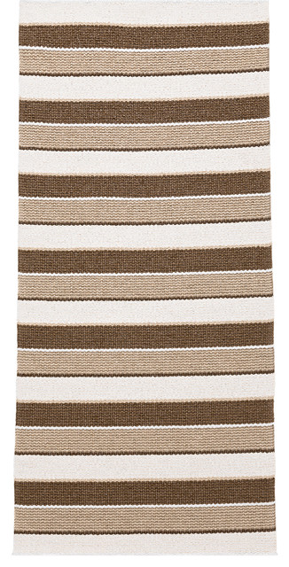 Tore Vinyl Floor Cloth, Brown, 150x240 cm