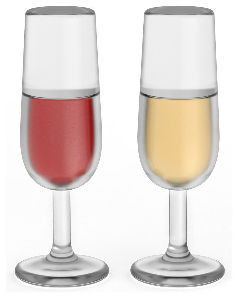 Tipsy Wine Glass Bottle Stopper Contemporary Wine Aerators And