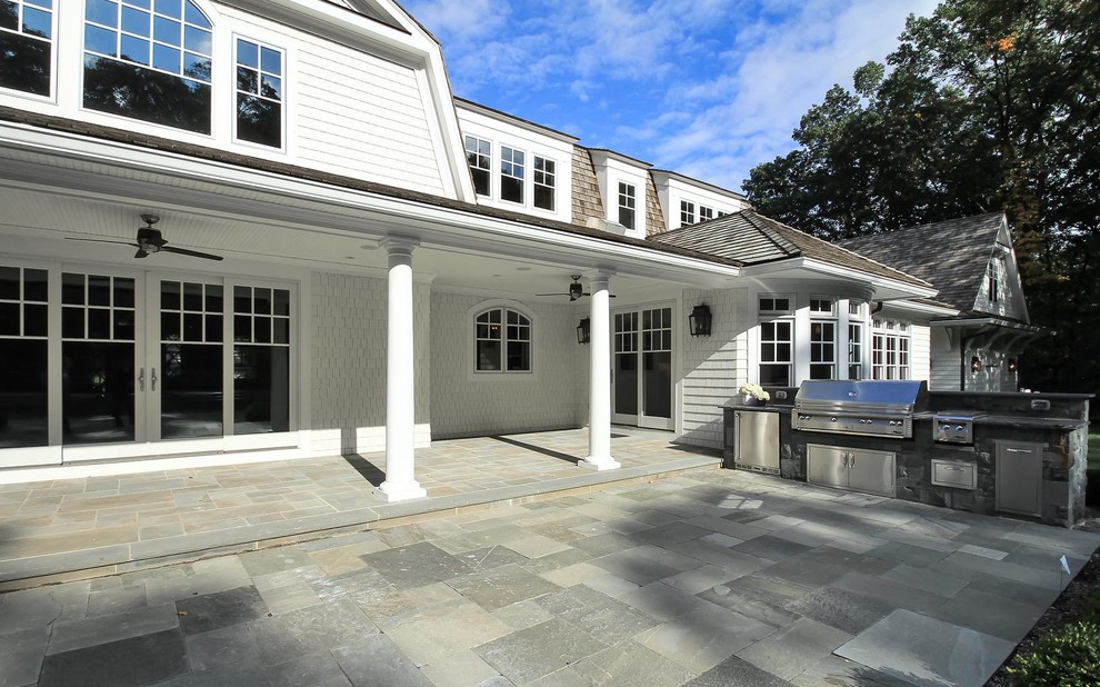 White Dutch Farm House Colonial In Franklin Lakes NJ