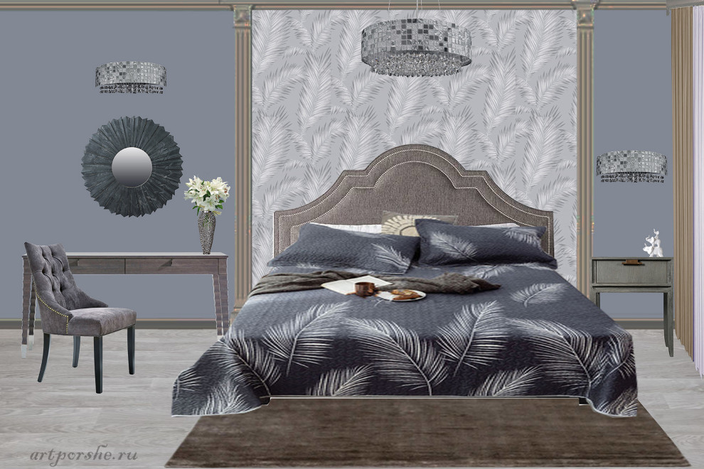 Коллажи-концепции спальных комнат