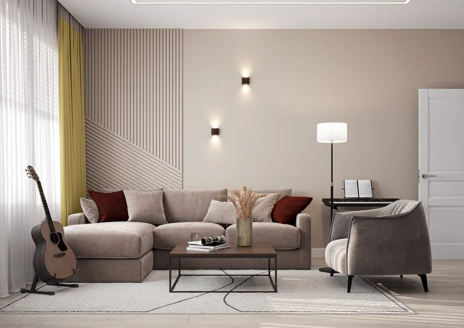 Ремонт квартиры 78 м2 в современном стиле с элементами сканди