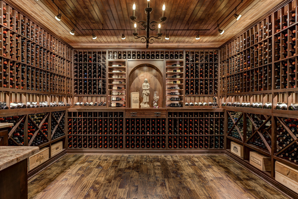 This is an example of a traditional wine cellar in Oklahoma City.
