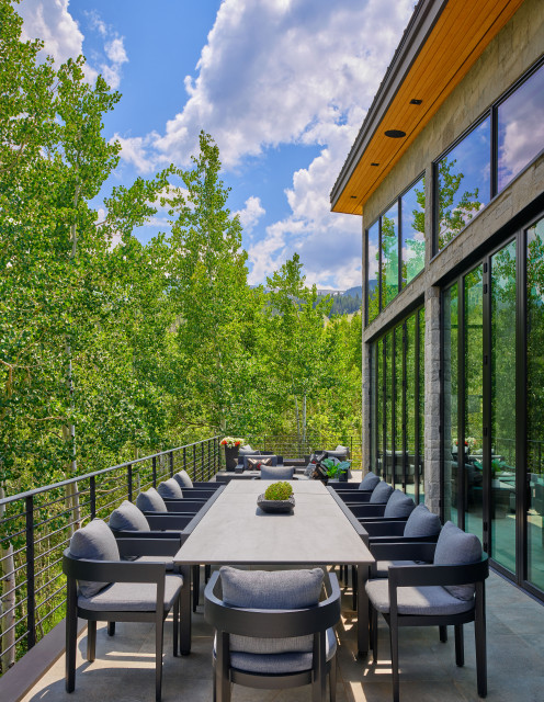 Top of Snowmass contemporary-terrace