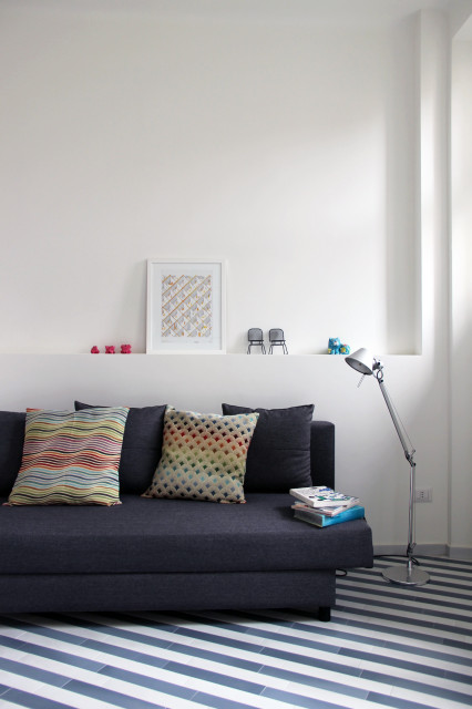 Casa biancablu minimalistisch-wohnbereich