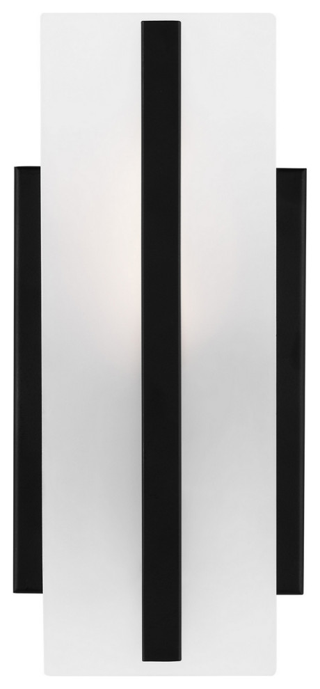 Dex LED Bath Wall Sconce, Midnight Black - Transitional - Bathroom ...