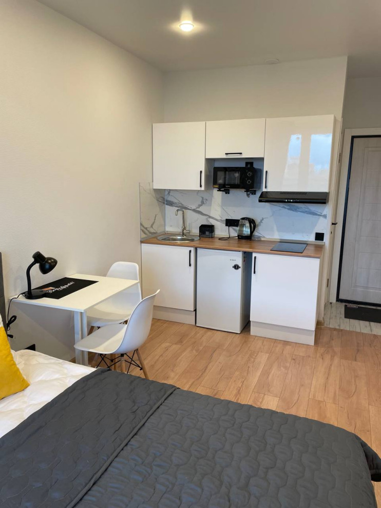 Деление на 3 студии квартиры 55 м2