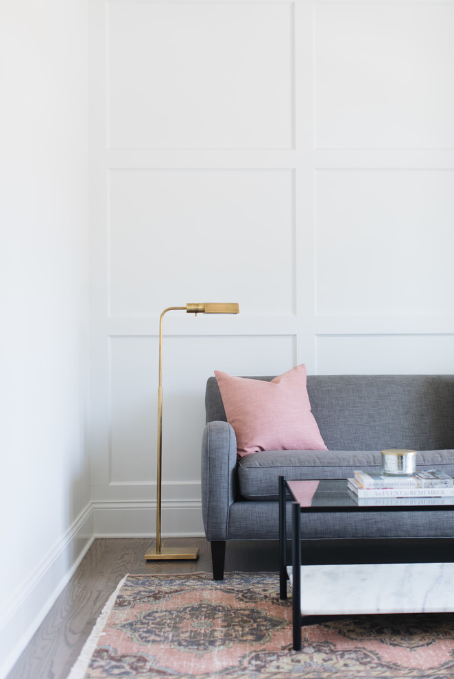 Inspiration for a transitional home office remodel in Chicago