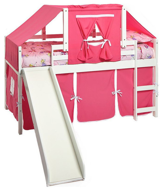 Girl Bunk Beds With Slide Contemporary Kids By Custom Girl Bunk Beds With Slide Contemporary Kids By Custom Furniture