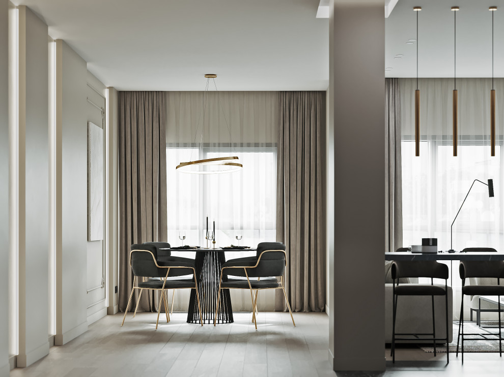 Дизайн-проект 3-комнатной картиры ЖК "Дом на Грота", 102 кв.м, Спб