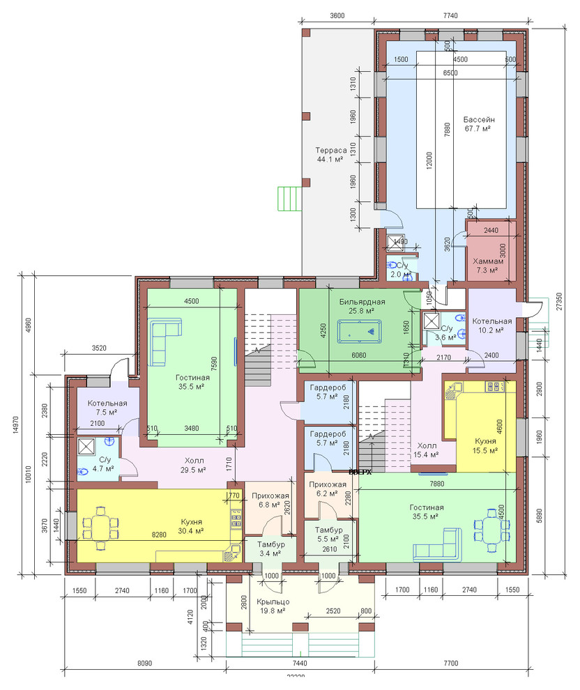 Проект двухквартирного дома