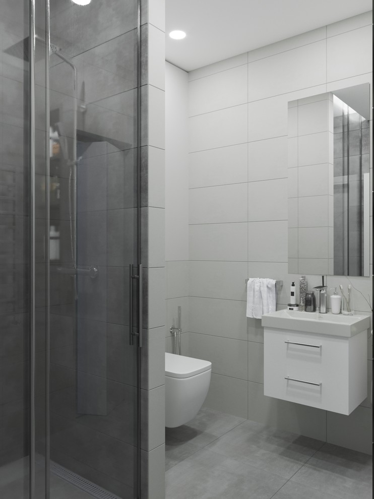 Интерьер таунхауса "50 оттенков серого"