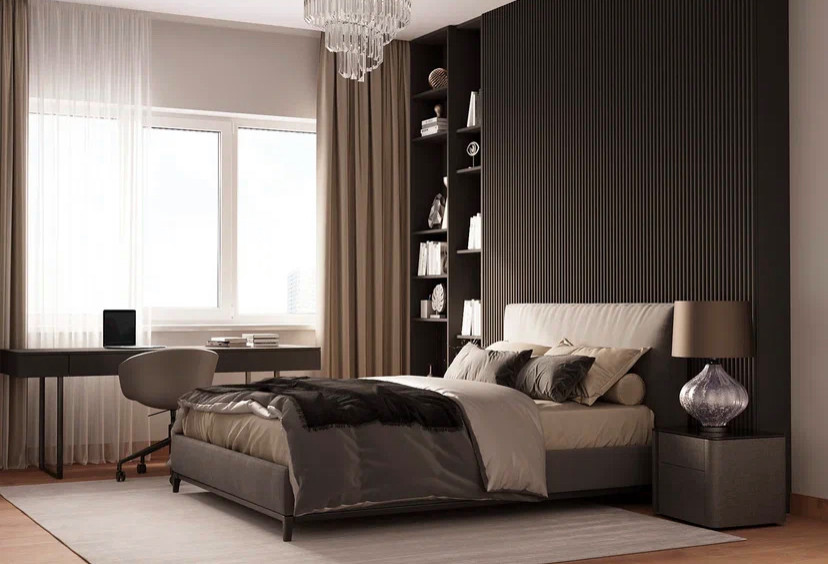 Спальная комната для девушки-студентки