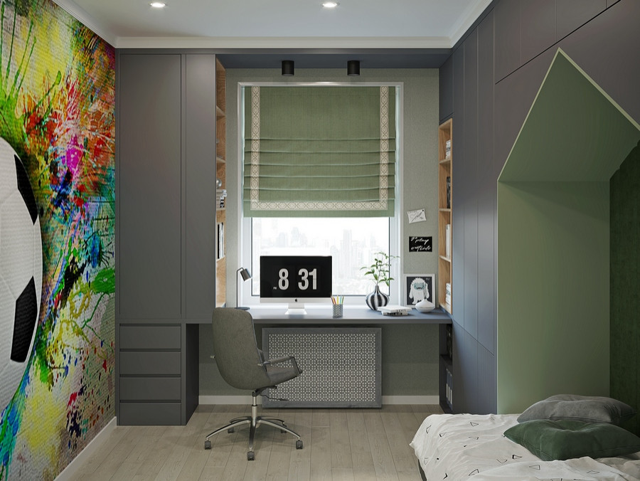 Дизайн-проект комнаты для мальчика