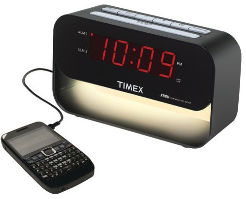 Timex Decorative Xbbu Dual Alarm Clock With Usb Charging Night Timex Decorative Xbbu Dual Alarm Clock