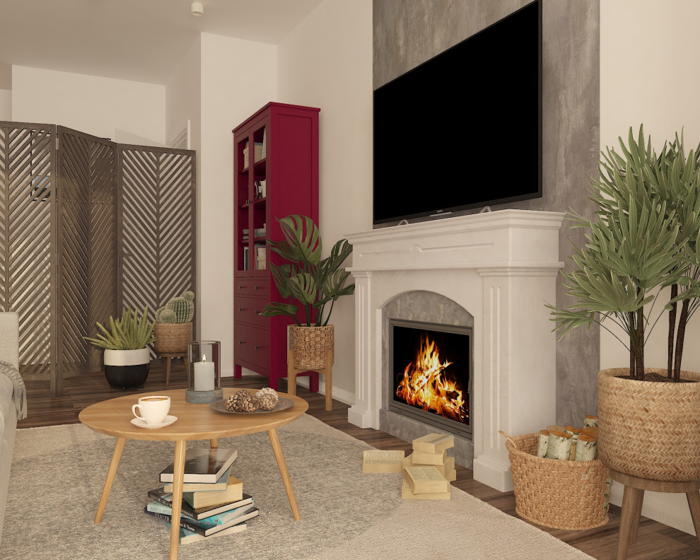 Дизайн проект квартиры для молодой девушки