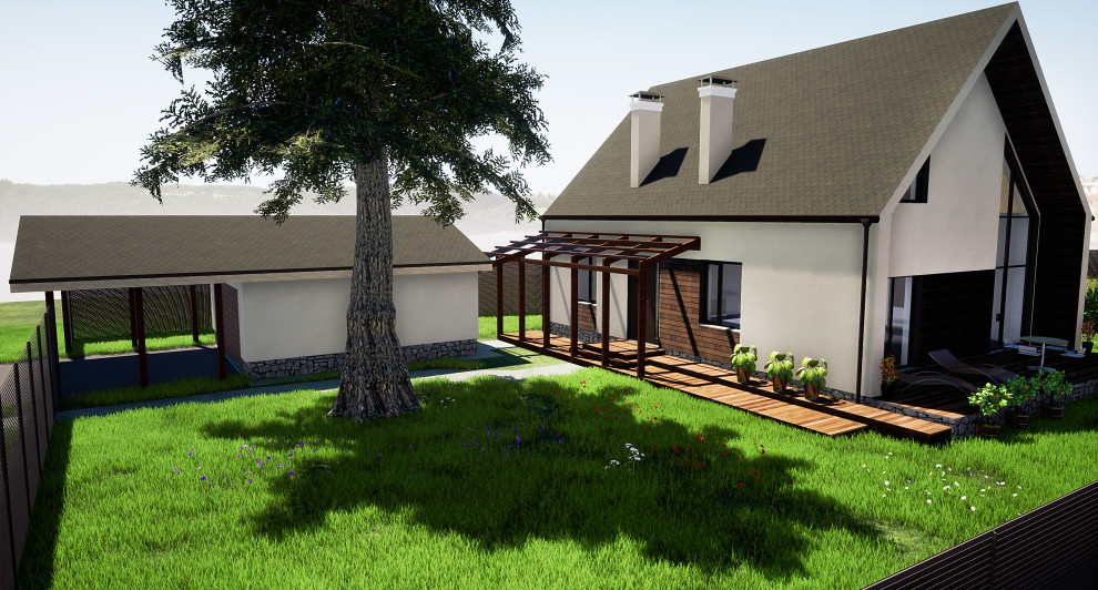 Коттедж двухэтажный