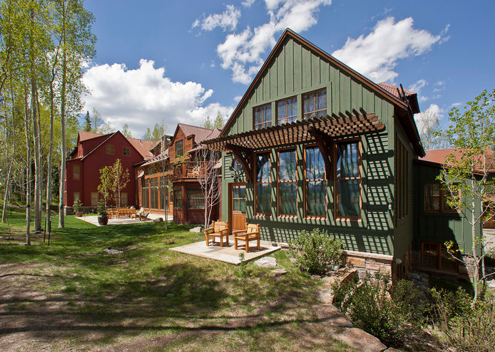 Patio - rustic patio idea in Denver