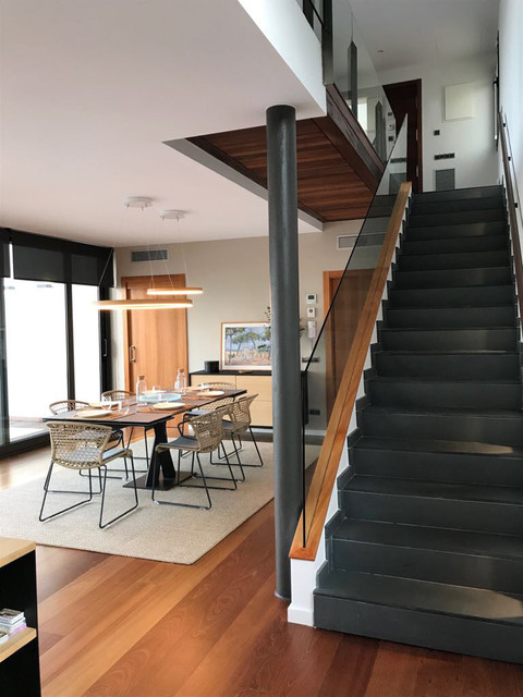 Vivienda Unifamiliar Sa Riera contemporary-staircase