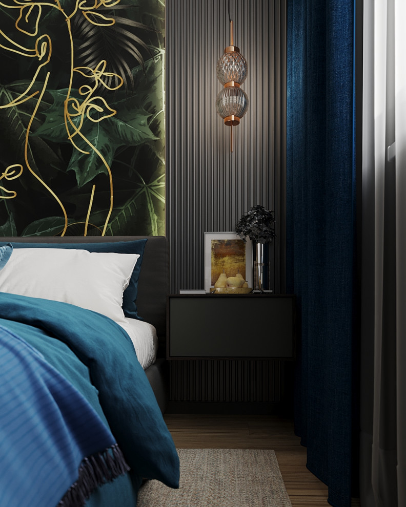 Дизайн спальни "Ночной город"