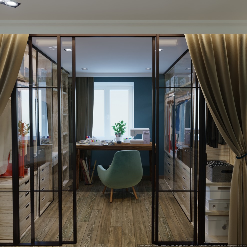 Спальная с гардеробом и кабинетом