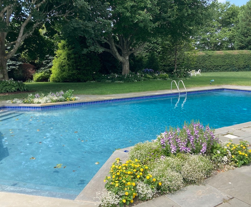 Sagaponack, Backyard pool side garden