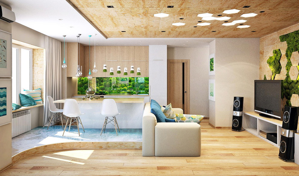 КВАРТИРА С ОТКРЫТЫМ ПРОСТРАНСТВОМ