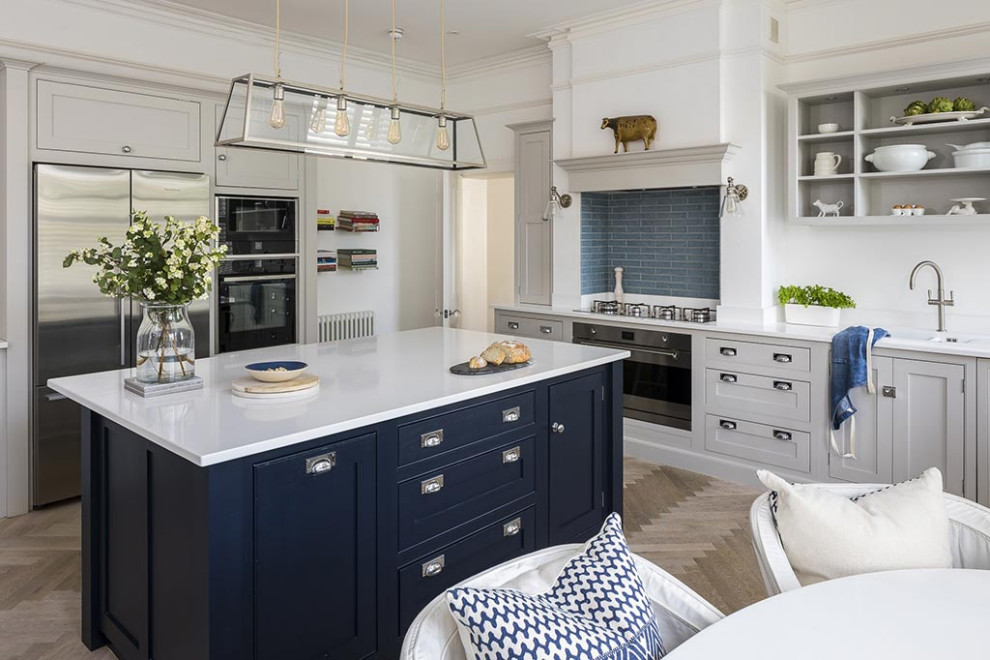 Inspiration for a transitional kitchen remodel in Sussex