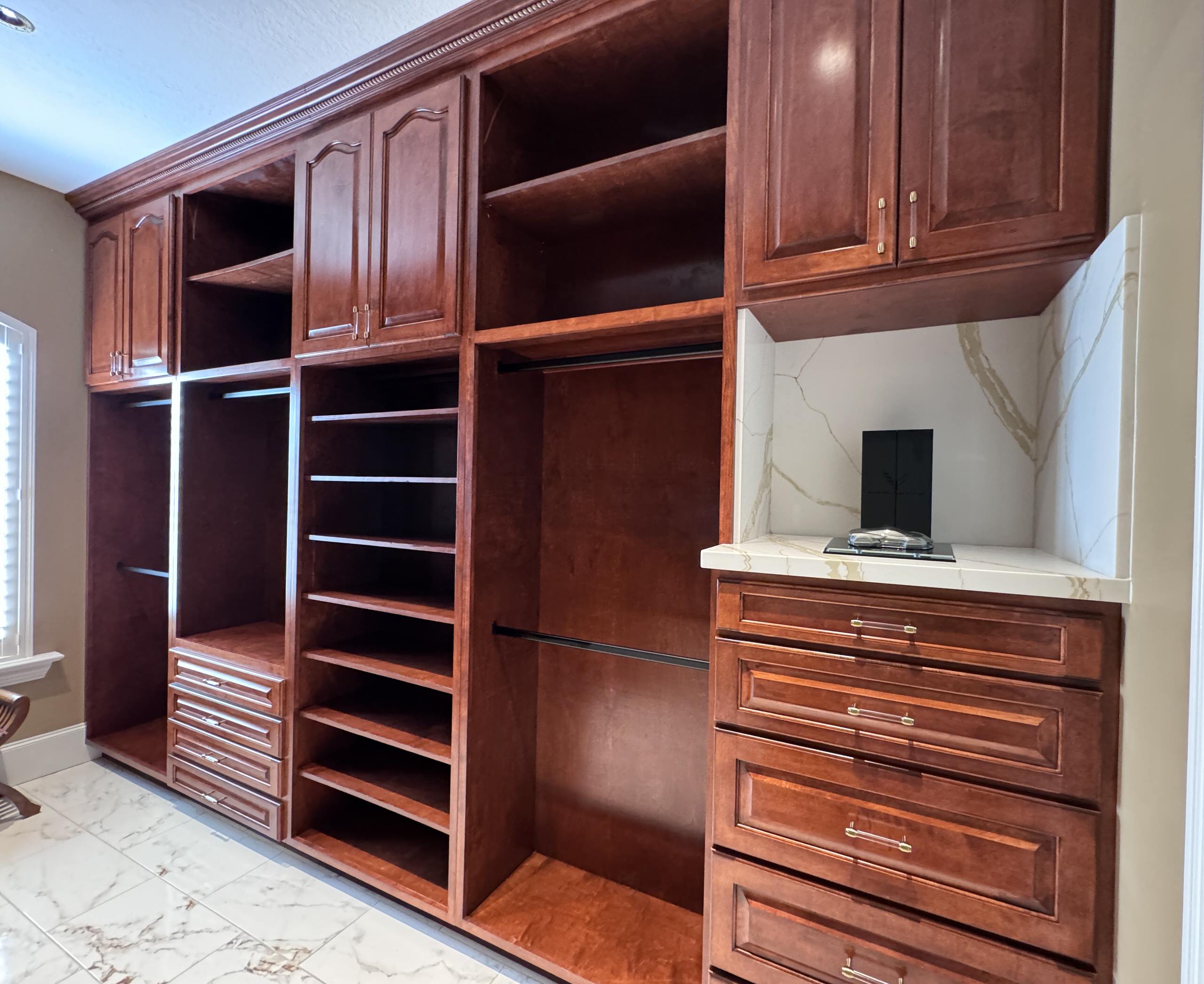 Custom His and Her Closet