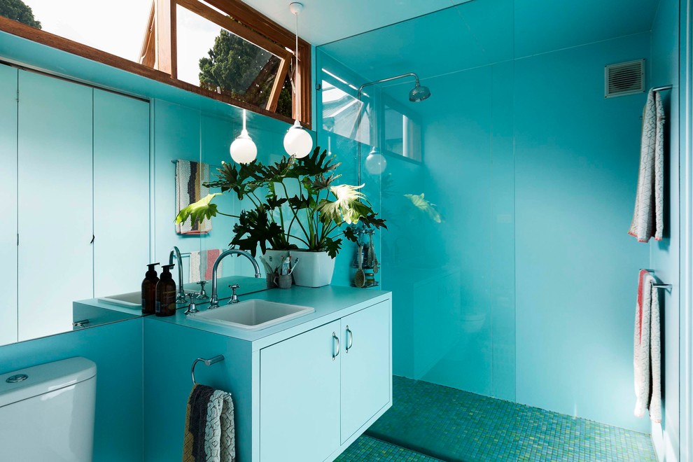 Design ideas for an eclectic bathroom in Sydney.