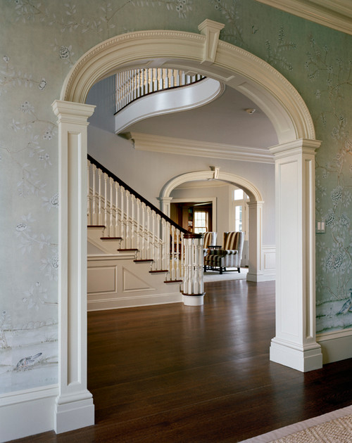 Entry Foyers Checkerboard vs. Hardwood Flooring