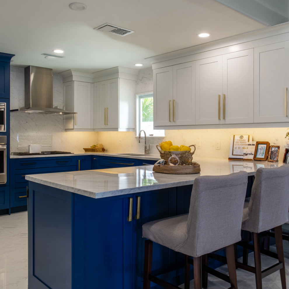 Kitchen Remodel Blue