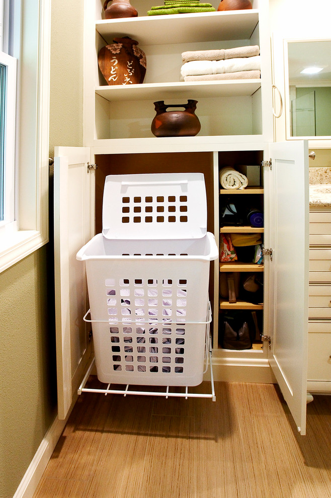 This is an example of a transitional laundry room in St Louis.