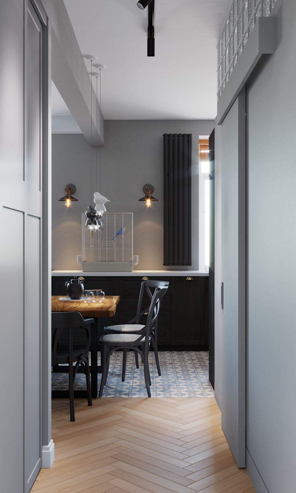 Квартира в сталинке (Кухня-гостиная)