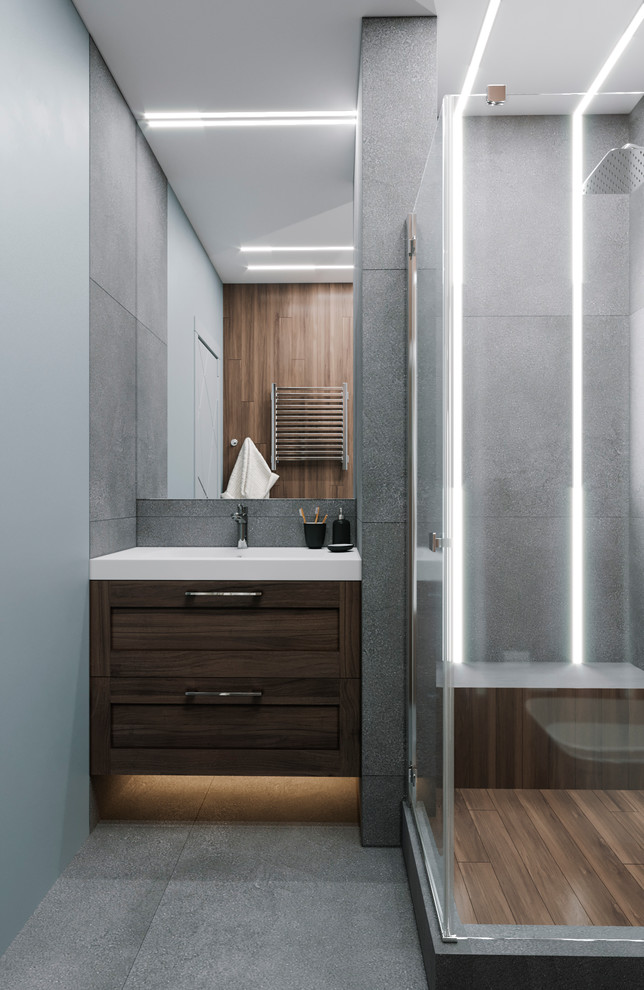 Однокомнатная квартира для холостяка. Ванная комната