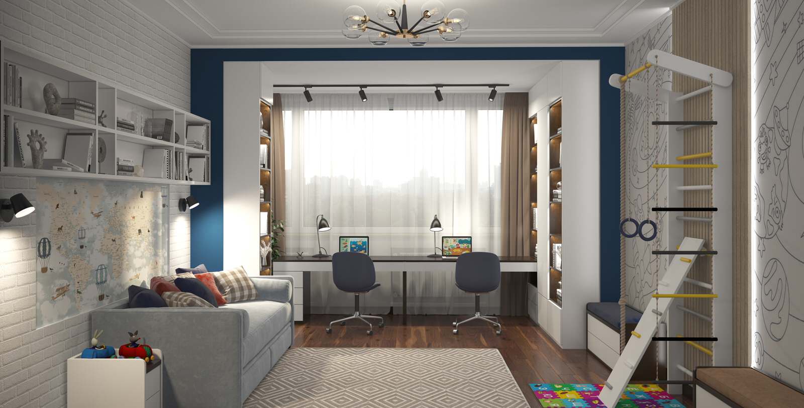 Детская комната для 2-х мальчиков