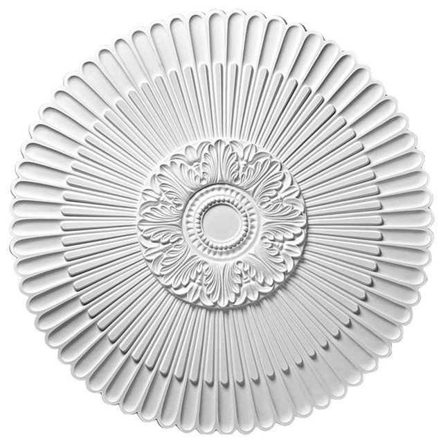 Floral Rush Ceiling Medallion Large Traditional Ceiling