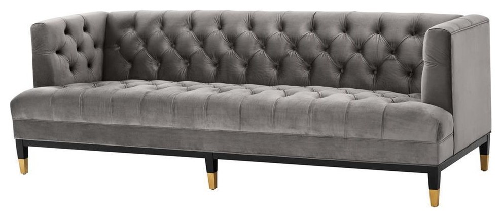 Gray Velvet Sofa Eichholtz Castelle Contemporary Sofas By Gray Velvet Sofa Eichholtz Castelle