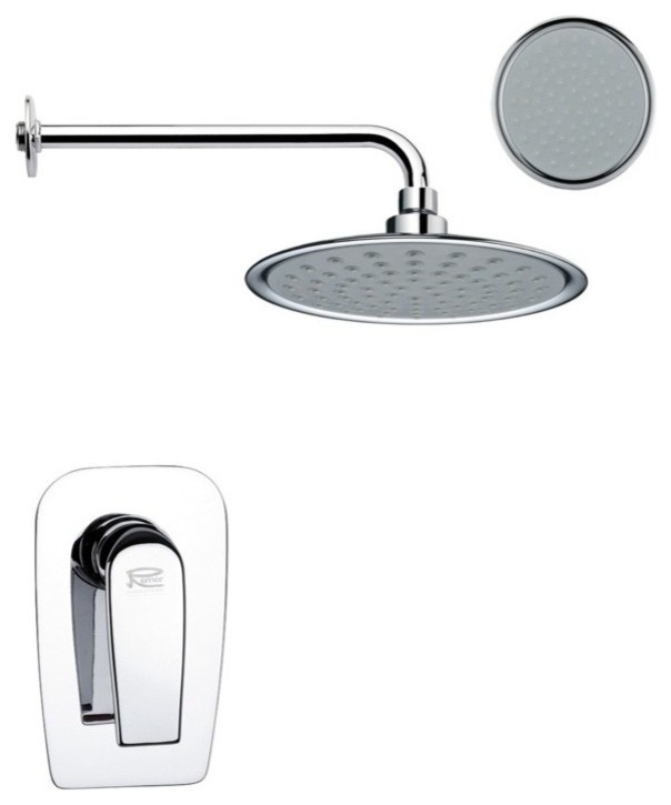 One-Way Shower Faucet Set, Polished Chrome
