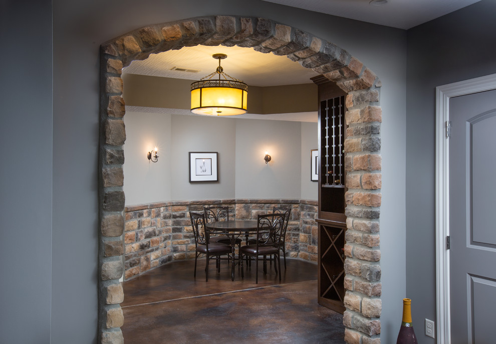 This is an example of a traditional basement in Columbus.