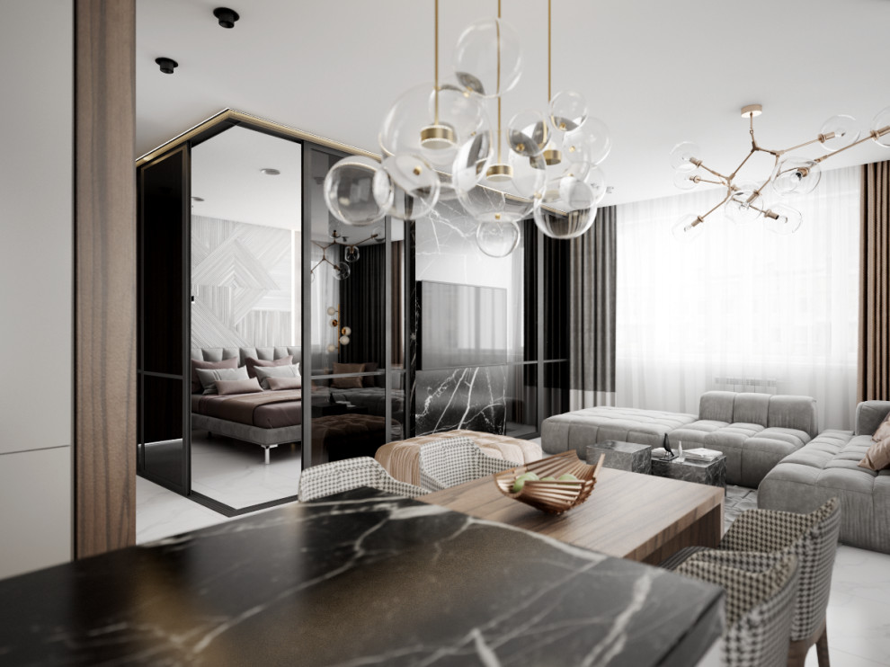 №14. Стильный и сильный интерьер в центре города Иркутск.