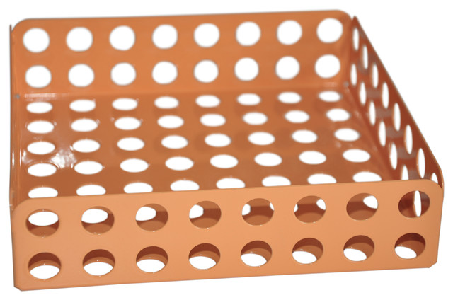Perforated Steel Napkin Tray, Peach