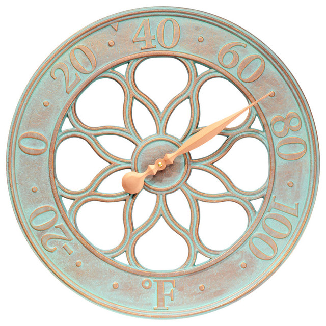 Garden Thermometer Medallion Traditional Decorative Thermometers