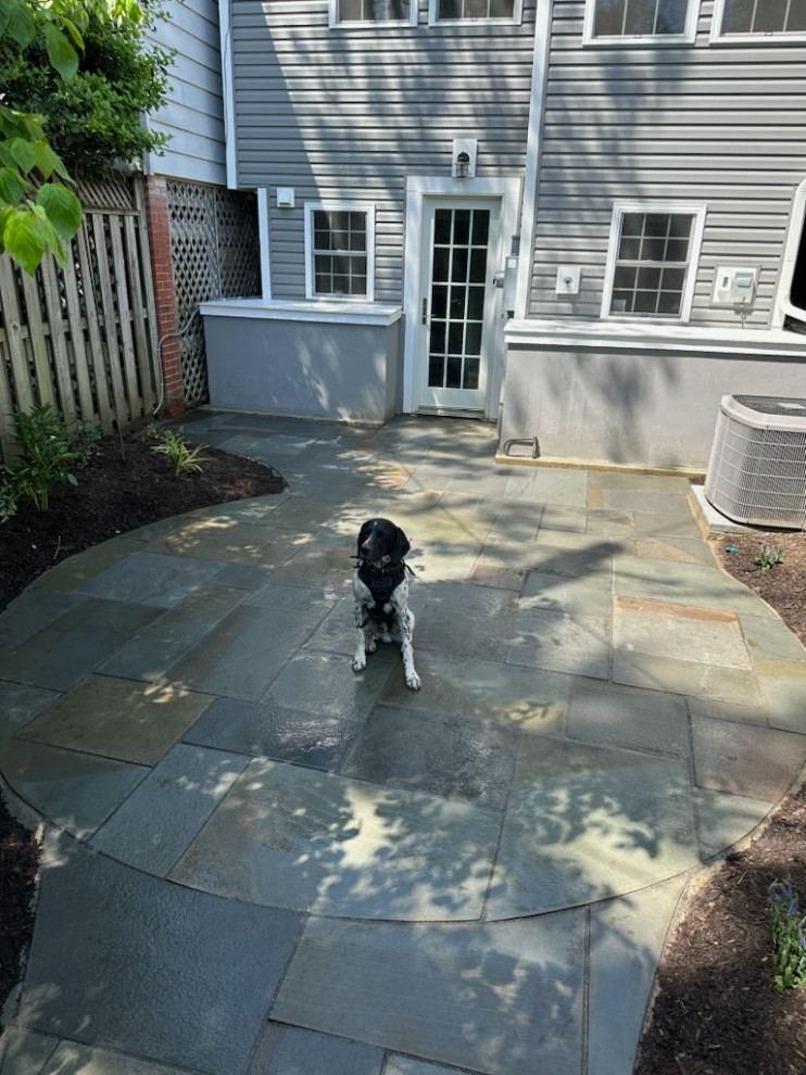 New Paver Patio with Plants
