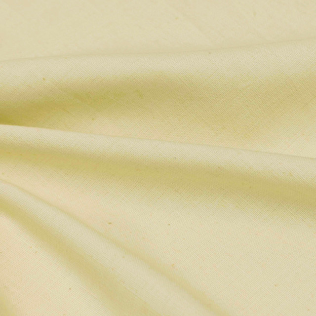 Light Yellow Cotton Linen Fabric By The Yard, 2 Yards For Curtain, Dress