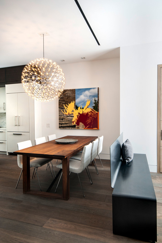 Inspiration for a contemporary open plan dining in Toronto.