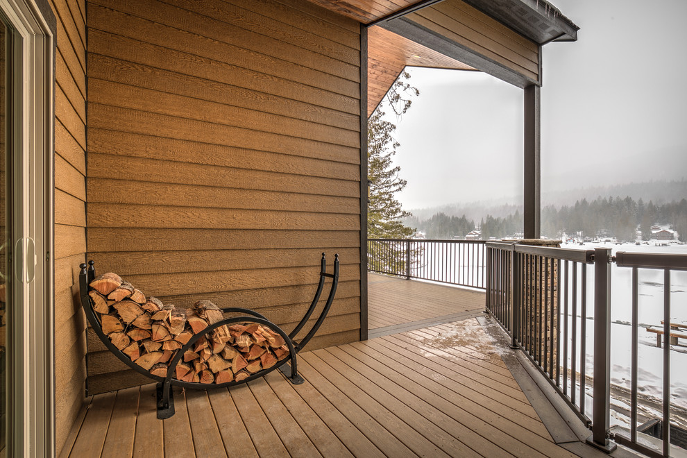 Home design - rustic home design idea in Seattle