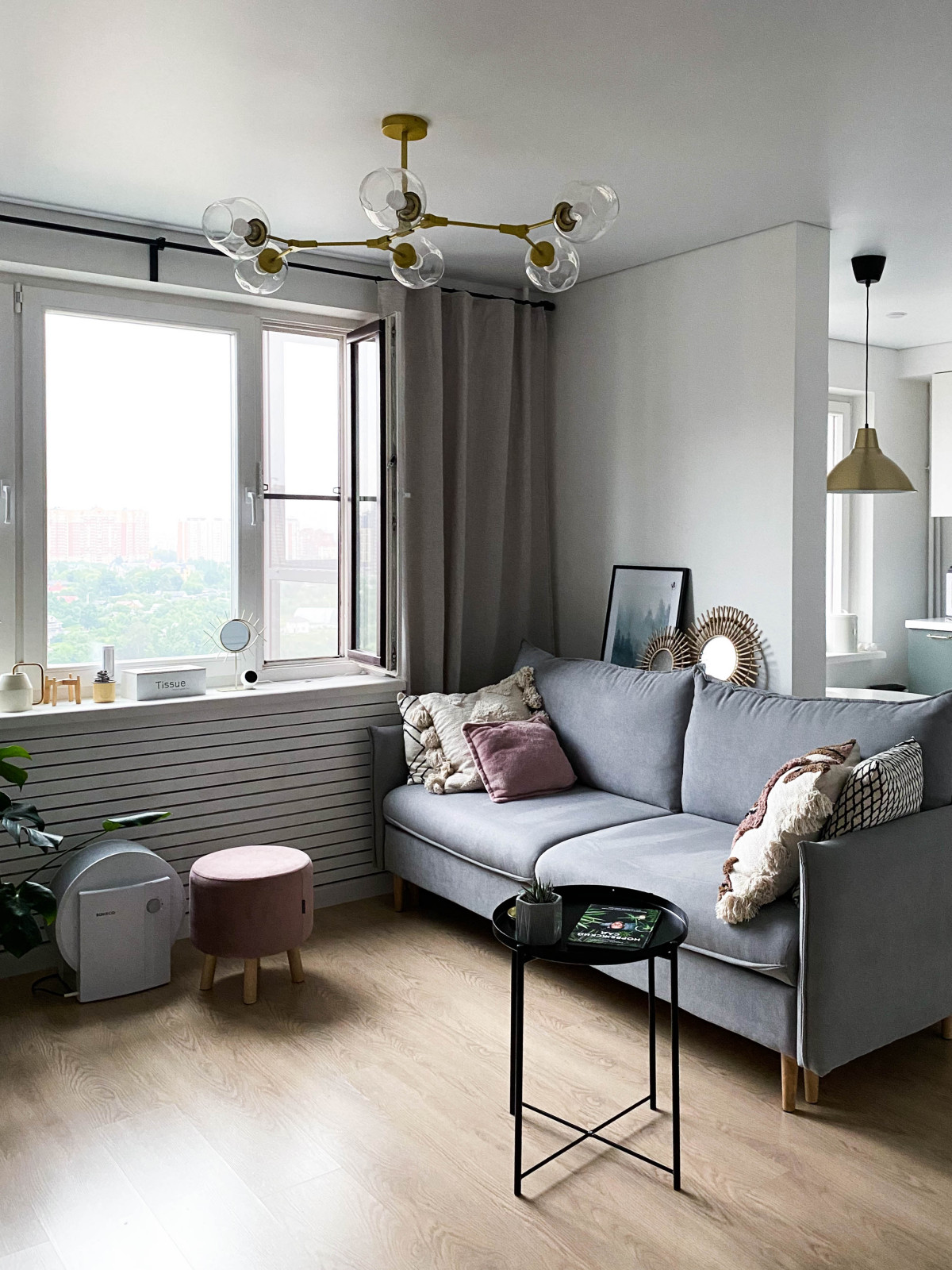 Скандинавский стиль в трёхкомнатной квартире