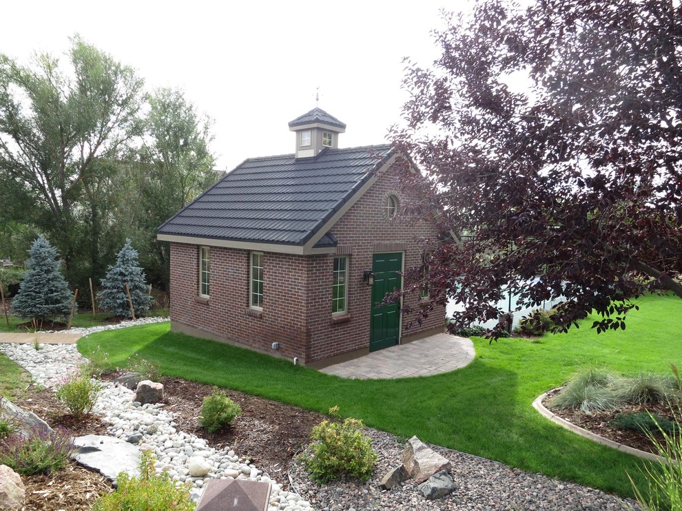 Elegant garden shed photo in Denver